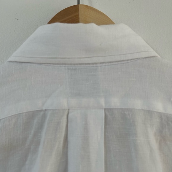 Brooks Brothers 100 % linen long sleeve shirt L - Picture 8 of 12